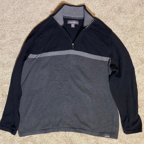 Eddie Bauer Men’s 1/4 zip pullover sweater XL - Picture 1 of 2